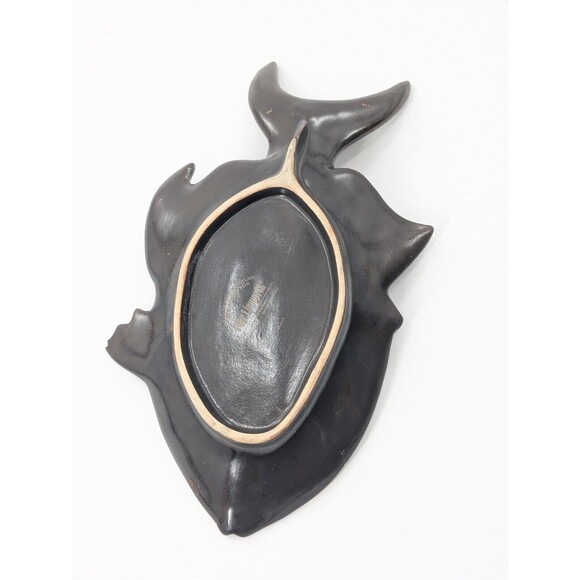 Pier 1 One Imports Hand Painted Fish Shaped Trinket Dish Bowl Tray Nautical 12" - Picture 4 of 11